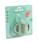 BEABA Силиконова чаша със сламка 170ml – зелена/салвия