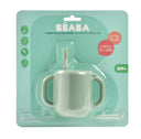 BEABA Силиконова чаша със сламка 170ml – зелена/салвия