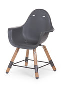 CHILDHOME Стол за хранене EVOLU 2 ANTHRACITE 2 in 1 + BUMPER