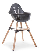 CHILDHOME Стол за хранене EVOLU 2 ANTHRACITE 2 in 1 + BUMPER